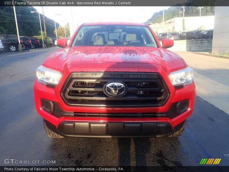 Barcelona Red Metallic / Cement 2021 Toyota Tacoma SR Double Cab 4x4