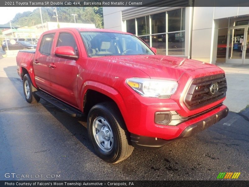Barcelona Red Metallic / Cement 2021 Toyota Tacoma SR Double Cab 4x4
