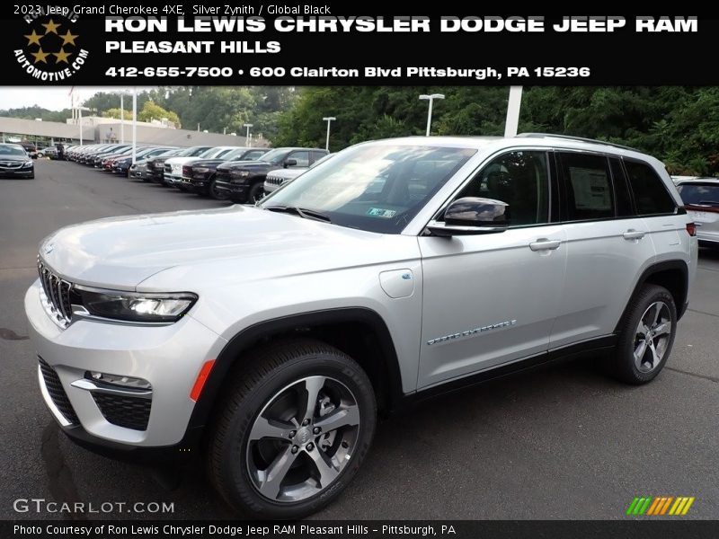 Silver Zynith / Global Black 2023 Jeep Grand Cherokee 4XE