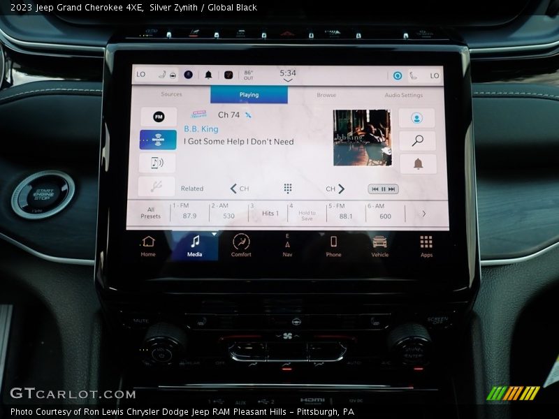 Silver Zynith / Global Black 2023 Jeep Grand Cherokee 4XE