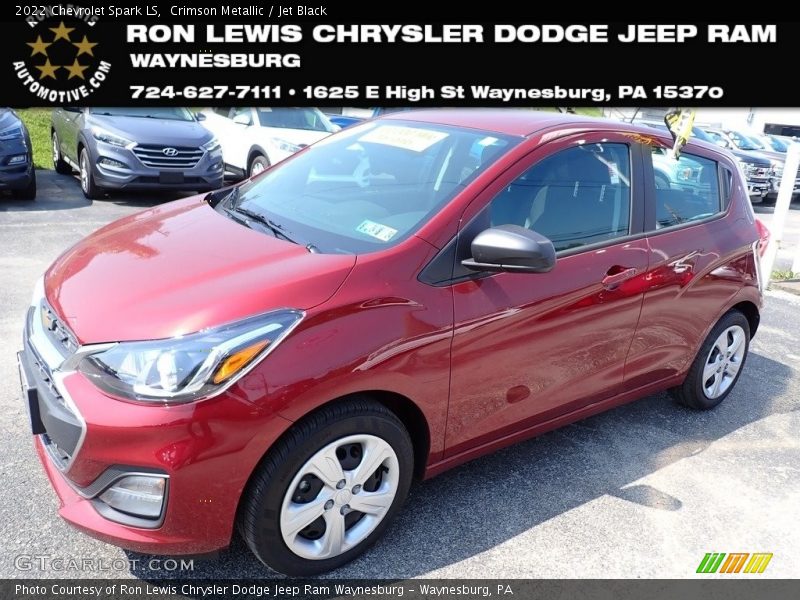 Crimson Metallic / Jet Black 2022 Chevrolet Spark LS