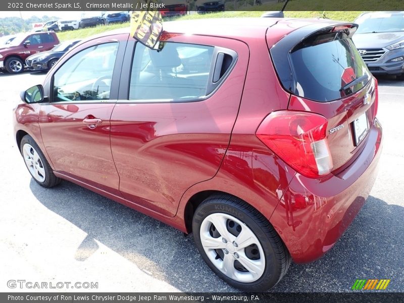 Crimson Metallic / Jet Black 2022 Chevrolet Spark LS