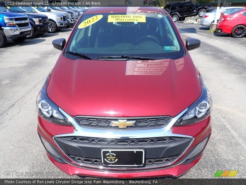 Crimson Metallic / Jet Black 2022 Chevrolet Spark LS