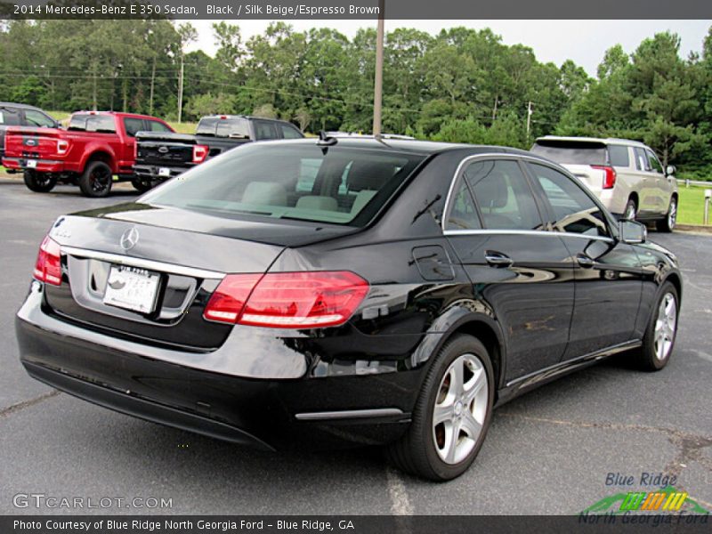 Black / Silk Beige/Espresso Brown 2014 Mercedes-Benz E 350 Sedan