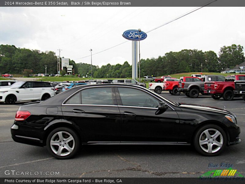 Black / Silk Beige/Espresso Brown 2014 Mercedes-Benz E 350 Sedan