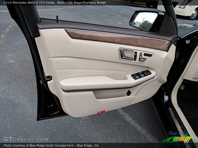 Black / Silk Beige/Espresso Brown 2014 Mercedes-Benz E 350 Sedan