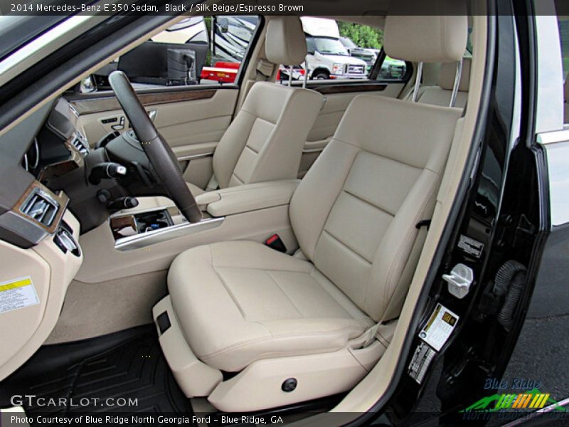 Black / Silk Beige/Espresso Brown 2014 Mercedes-Benz E 350 Sedan