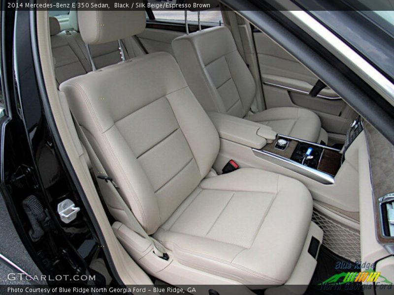 Black / Silk Beige/Espresso Brown 2014 Mercedes-Benz E 350 Sedan