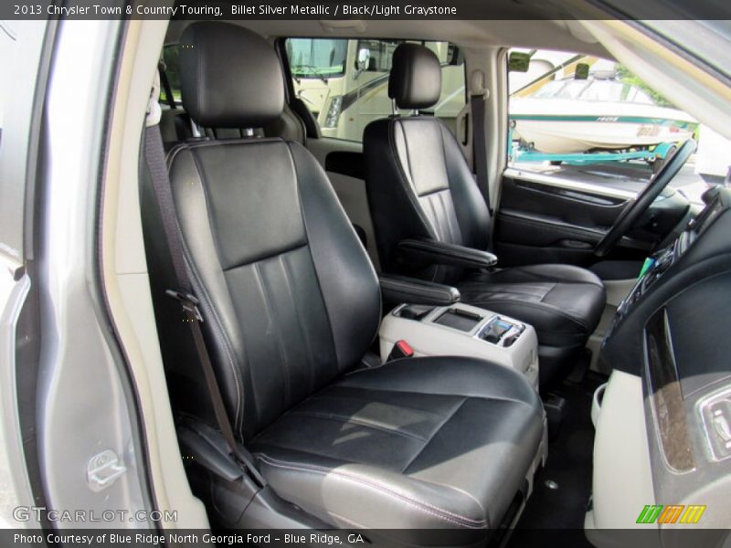 Front Seat of 2013 Town & Country Touring