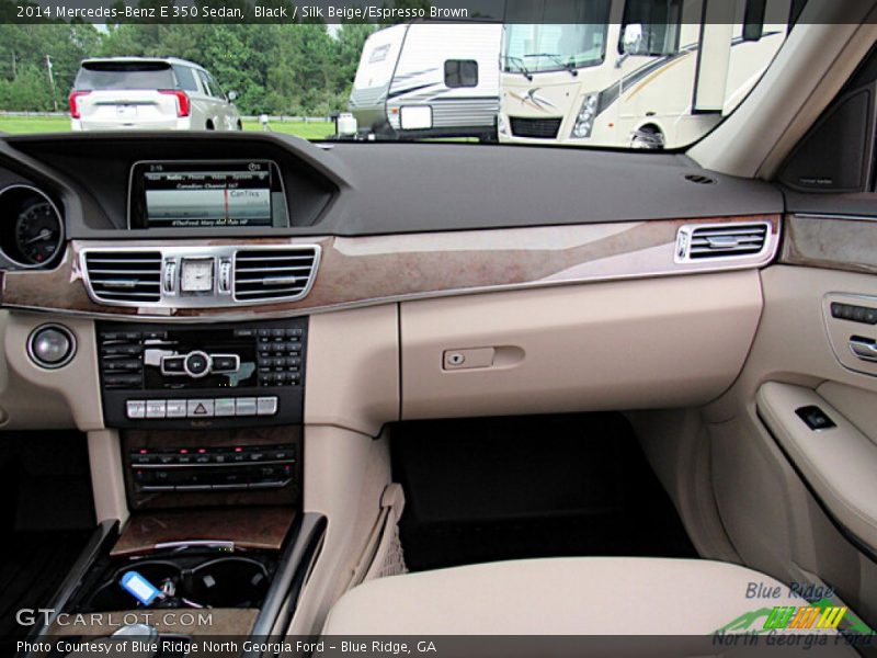 Black / Silk Beige/Espresso Brown 2014 Mercedes-Benz E 350 Sedan