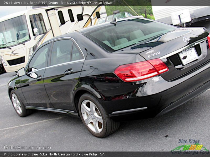 Black / Silk Beige/Espresso Brown 2014 Mercedes-Benz E 350 Sedan