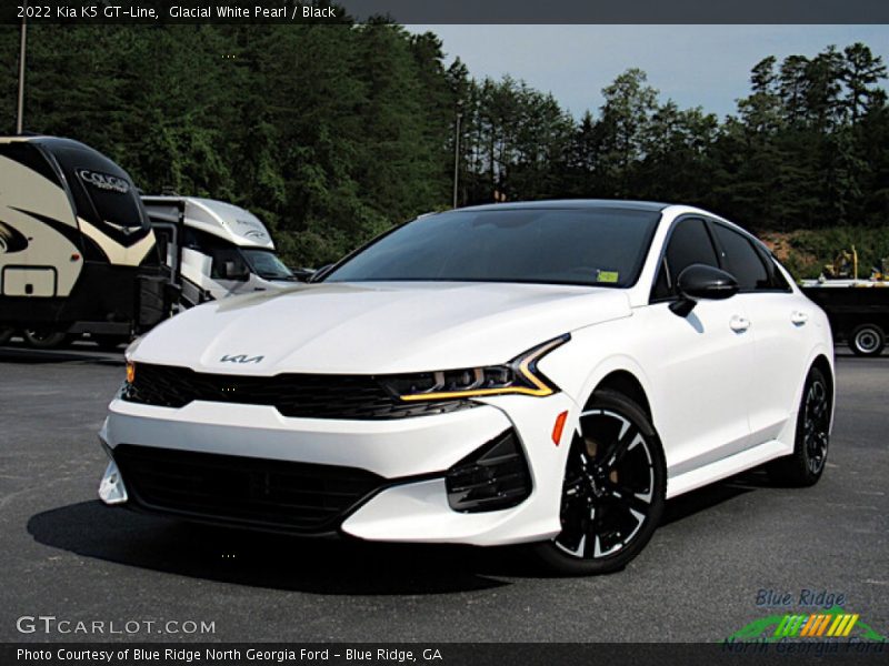Glacial White Pearl / Black 2022 Kia K5 GT-Line