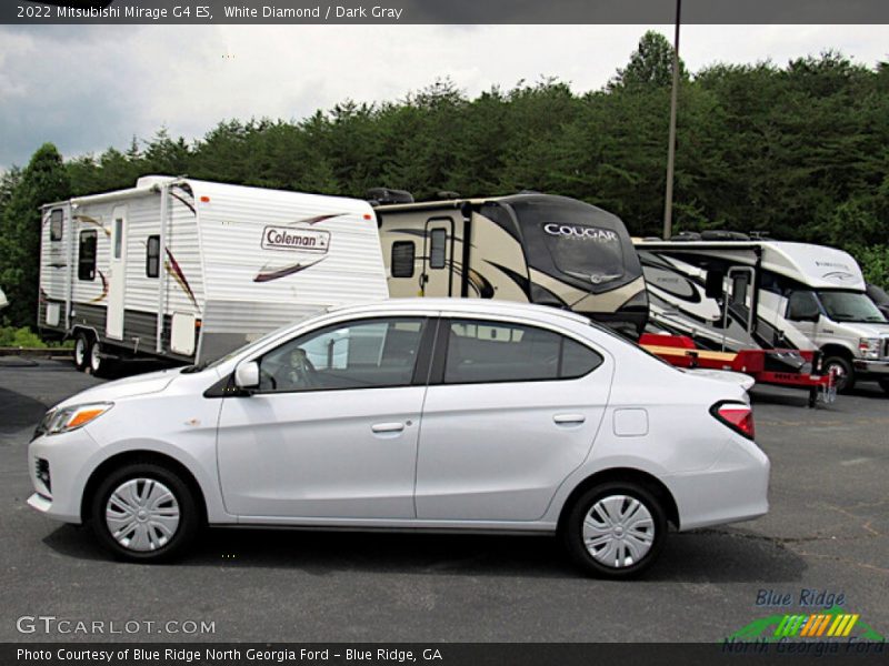 White Diamond / Dark Gray 2022 Mitsubishi Mirage G4 ES