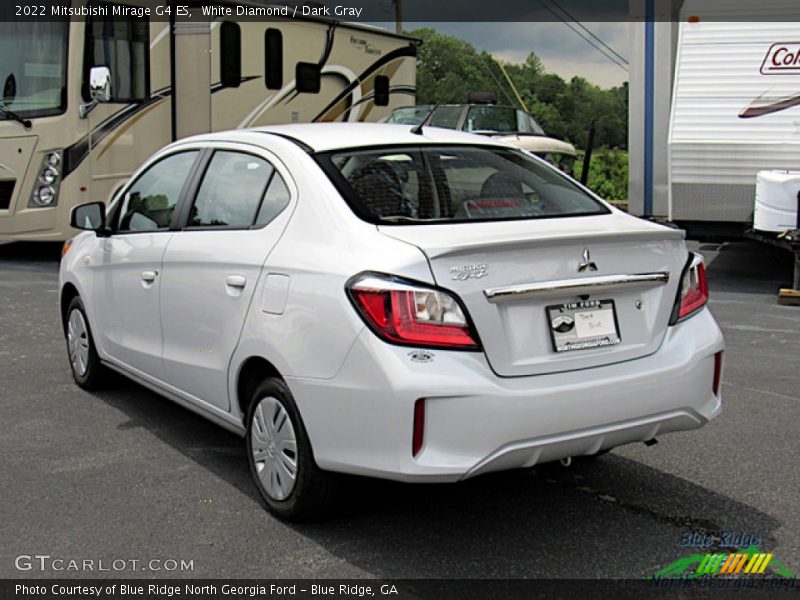 White Diamond / Dark Gray 2022 Mitsubishi Mirage G4 ES