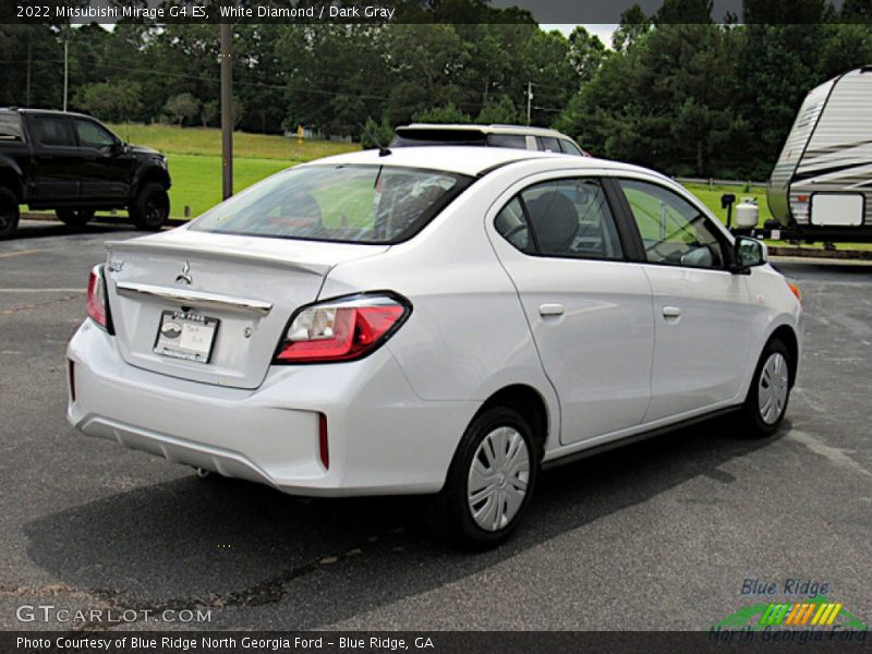 White Diamond / Dark Gray 2022 Mitsubishi Mirage G4 ES