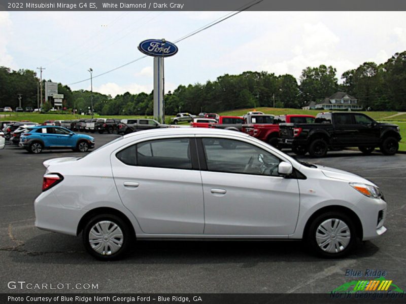 White Diamond / Dark Gray 2022 Mitsubishi Mirage G4 ES