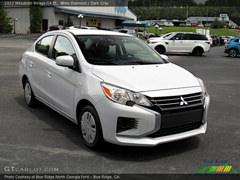 White Diamond / Dark Gray 2022 Mitsubishi Mirage G4 ES