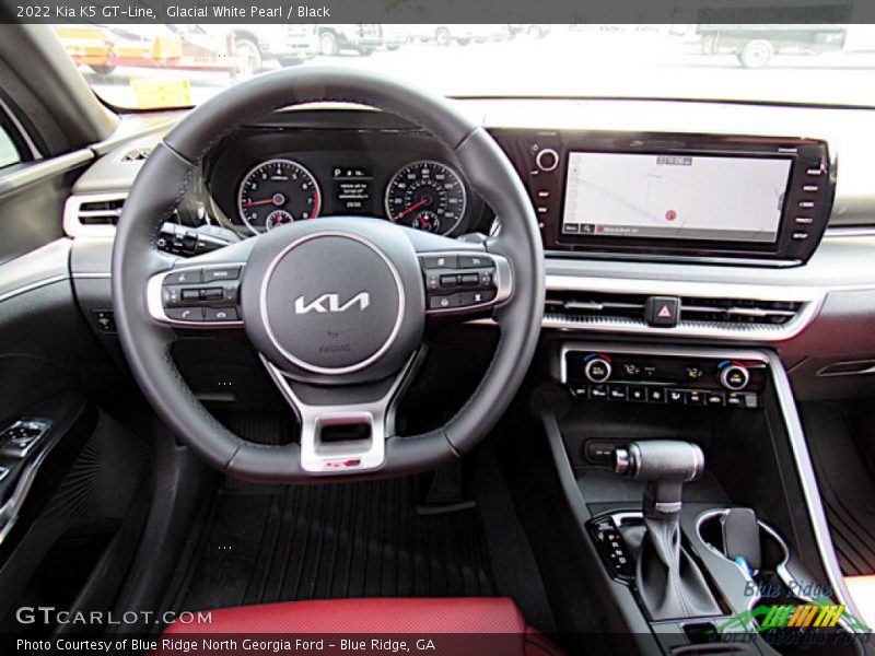 Glacial White Pearl / Black 2022 Kia K5 GT-Line