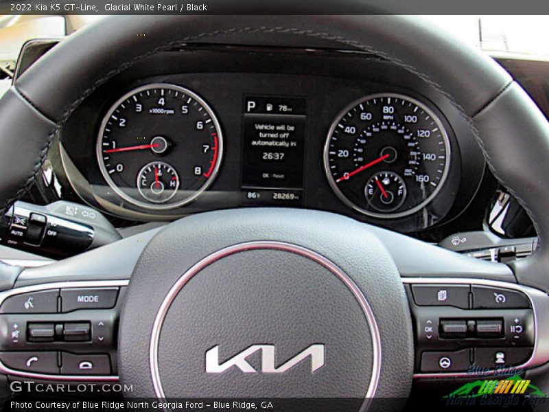 Glacial White Pearl / Black 2022 Kia K5 GT-Line