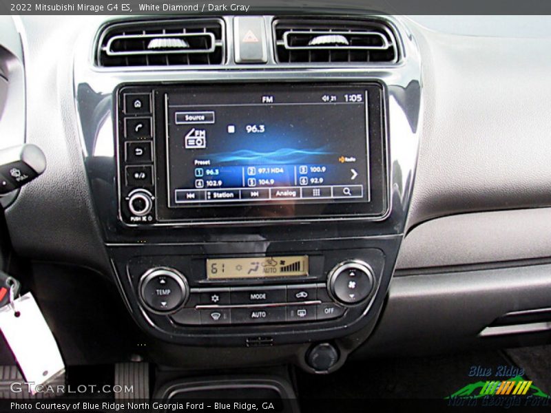 White Diamond / Dark Gray 2022 Mitsubishi Mirage G4 ES