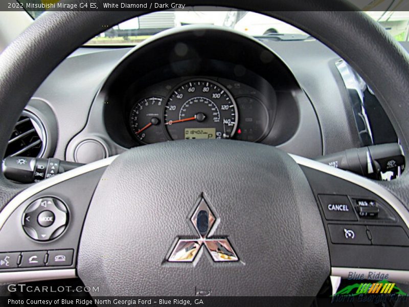White Diamond / Dark Gray 2022 Mitsubishi Mirage G4 ES