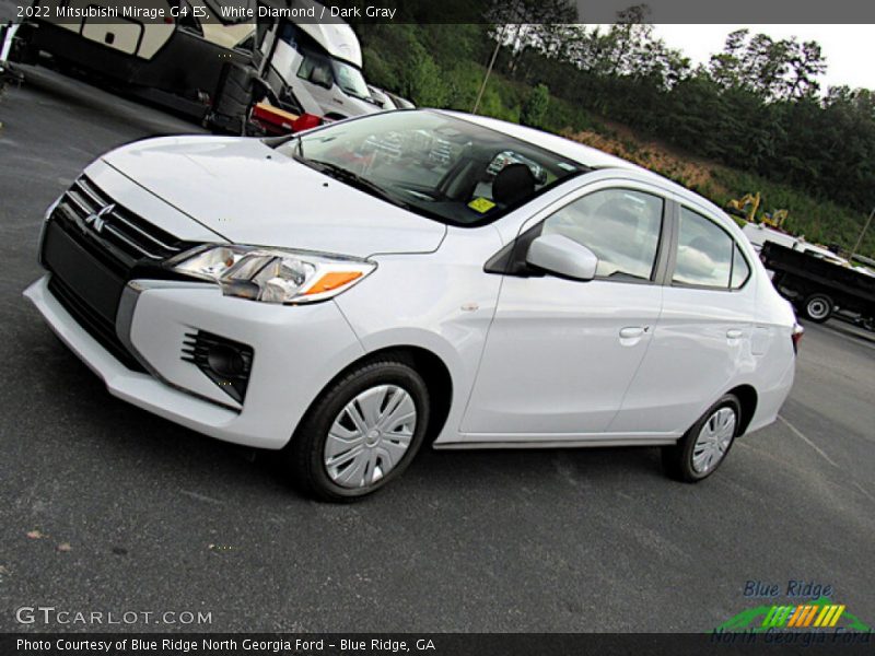 White Diamond / Dark Gray 2022 Mitsubishi Mirage G4 ES