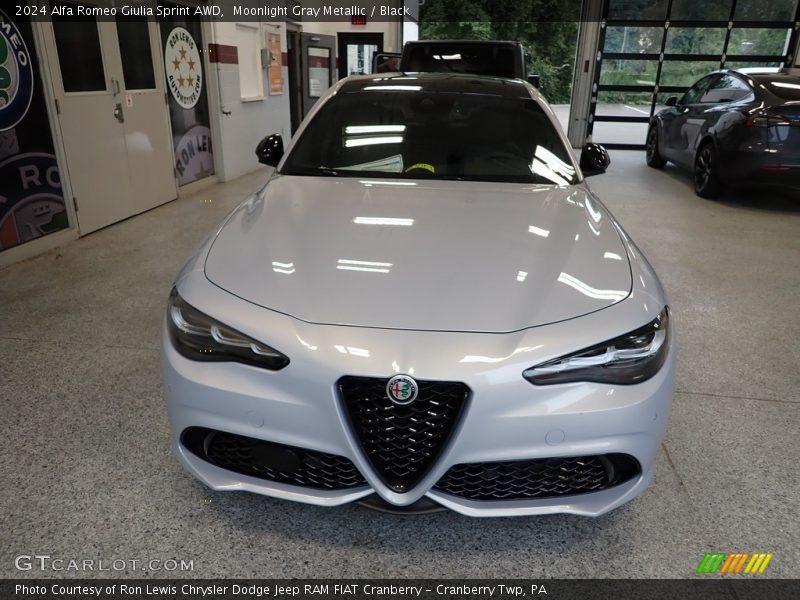 Moonlight Gray Metallic / Black 2024 Alfa Romeo Giulia Sprint AWD