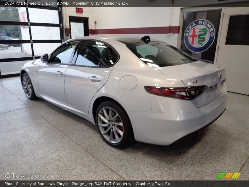 Moonlight Gray Metallic / Black 2024 Alfa Romeo Giulia Sprint AWD