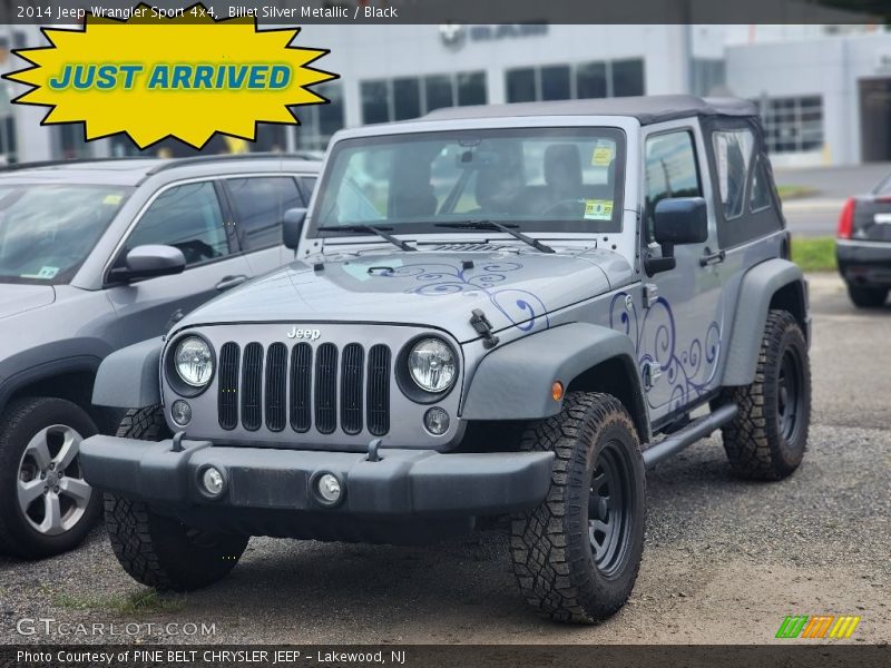 Billet Silver Metallic / Black 2014 Jeep Wrangler Sport 4x4