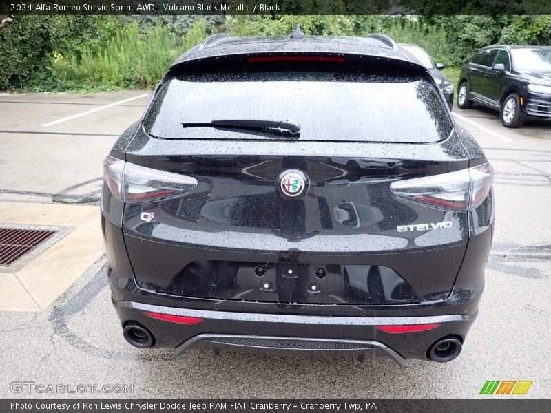 Vulcano Black Metallic / Black 2024 Alfa Romeo Stelvio Sprint AWD