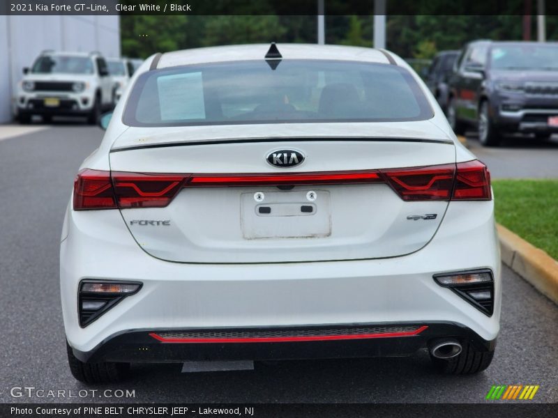 Clear White / Black 2021 Kia Forte GT-Line