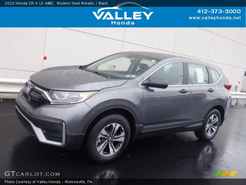 Modern Steel Metallic / Black 2020 Honda CR-V LX AWD