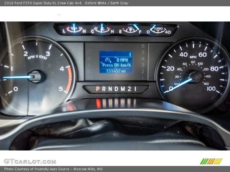 Oxford White / Earth Gray 2019 Ford F350 Super Duty XL Crew Cab 4x4