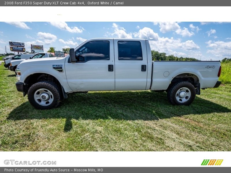 Oxford White / Camel 2008 Ford F350 Super Duty XLT Crew Cab 4x4