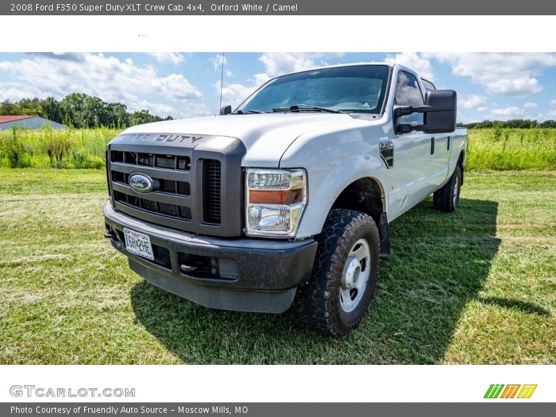 Oxford White / Camel 2008 Ford F350 Super Duty XLT Crew Cab 4x4