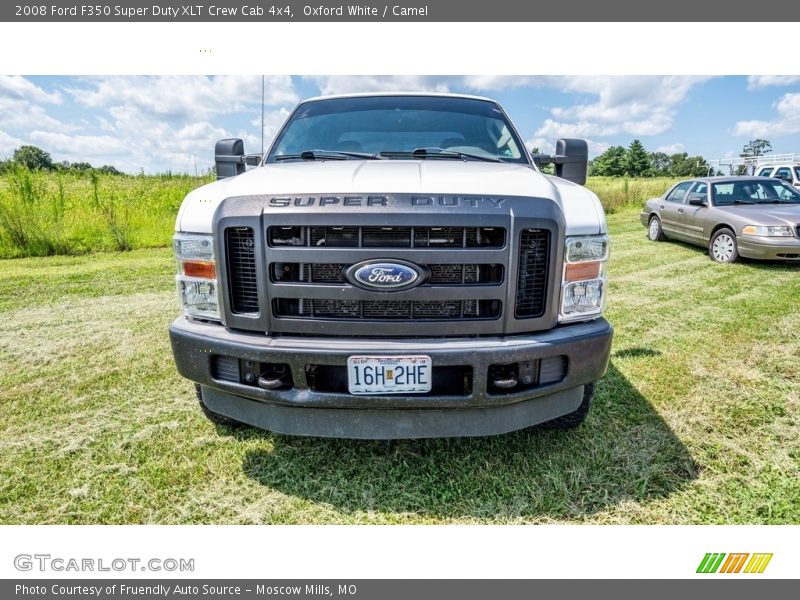 Oxford White / Camel 2008 Ford F350 Super Duty XLT Crew Cab 4x4
