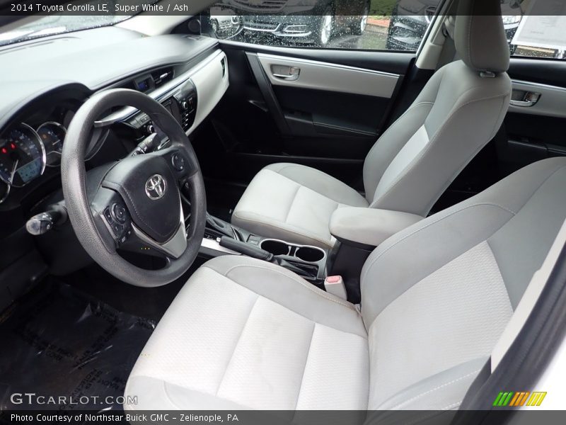 Front Seat of 2014 Corolla LE