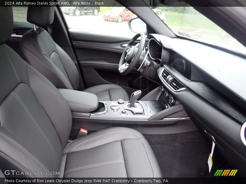 Front Seat of 2024 Stelvio Sprint AWD