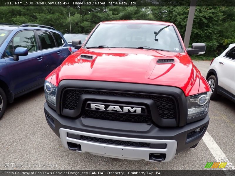 Flame Red / Rebel Theme Red/Black 2015 Ram 1500 Rebel Crew Cab 4x4