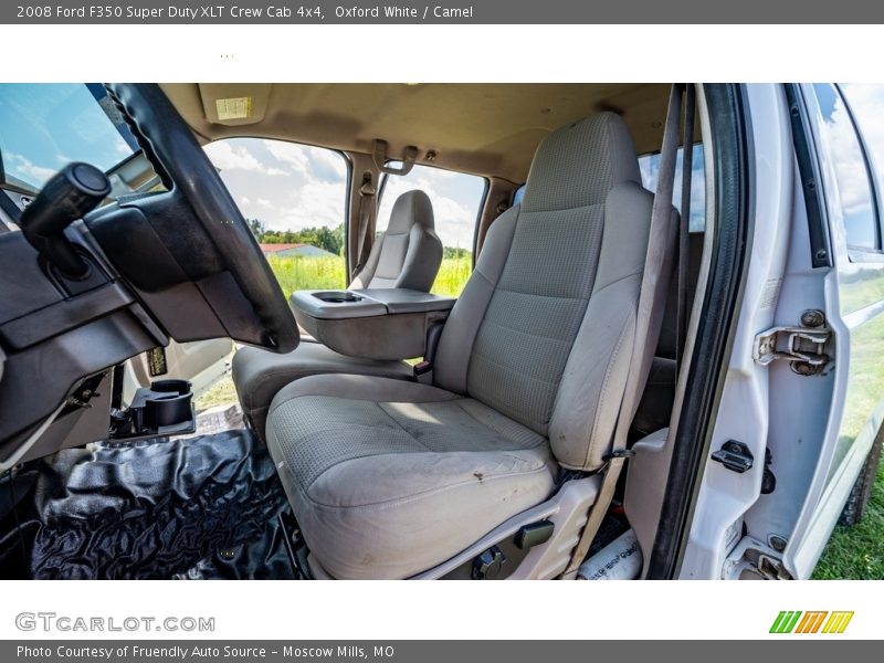 Oxford White / Camel 2008 Ford F350 Super Duty XLT Crew Cab 4x4