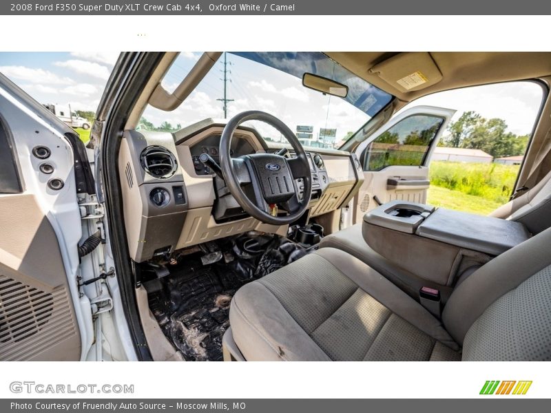 Oxford White / Camel 2008 Ford F350 Super Duty XLT Crew Cab 4x4