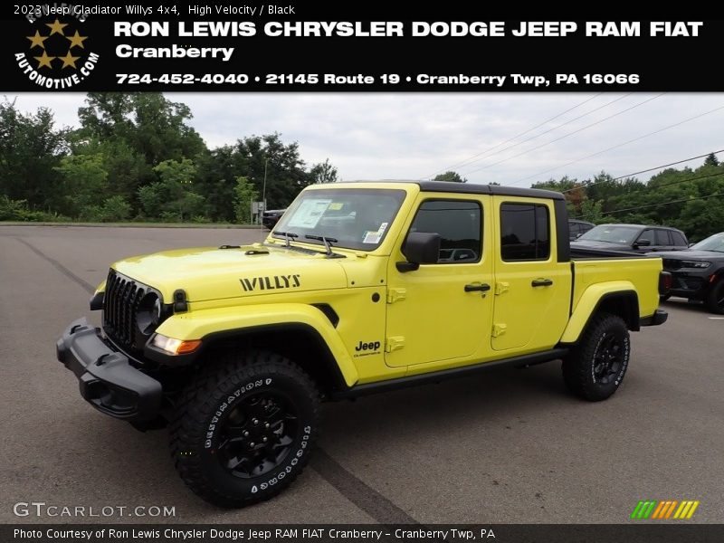 High Velocity / Black 2023 Jeep Gladiator Willys 4x4