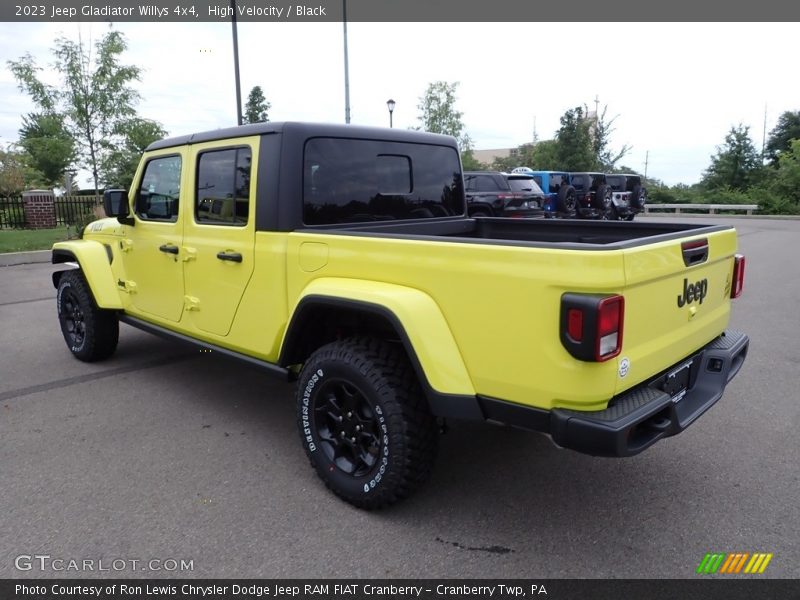 High Velocity / Black 2023 Jeep Gladiator Willys 4x4