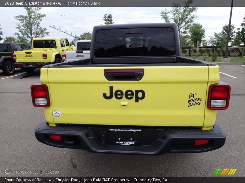 High Velocity / Black 2023 Jeep Gladiator Willys 4x4