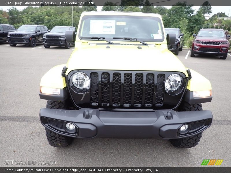 High Velocity / Black 2023 Jeep Gladiator Willys 4x4