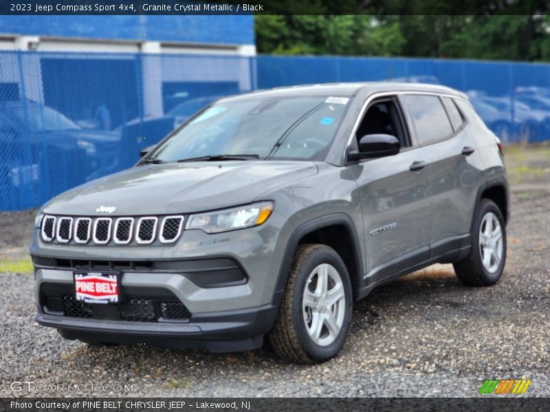 Granite Crystal Metallic / Black 2023 Jeep Compass Sport 4x4