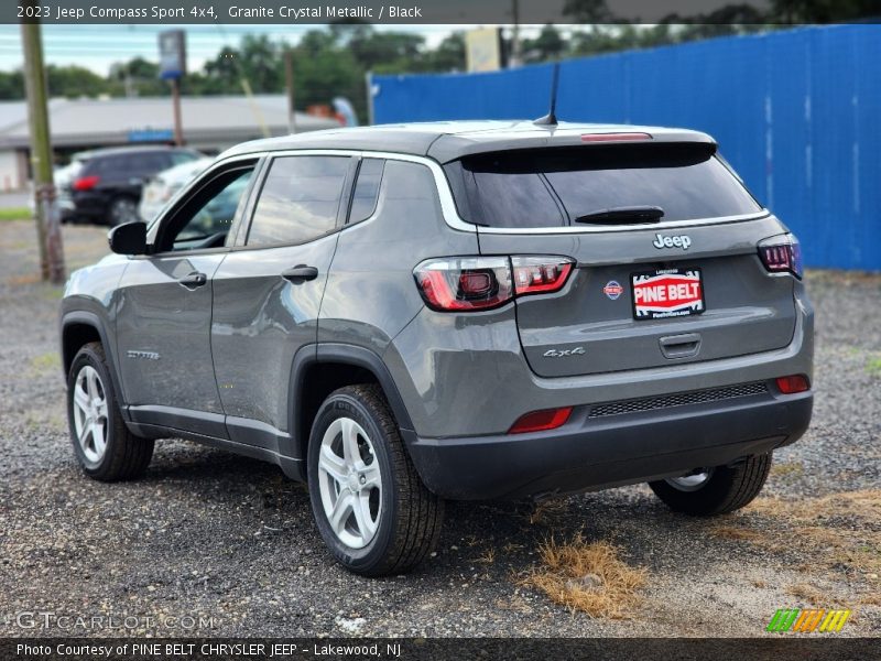 Granite Crystal Metallic / Black 2023 Jeep Compass Sport 4x4