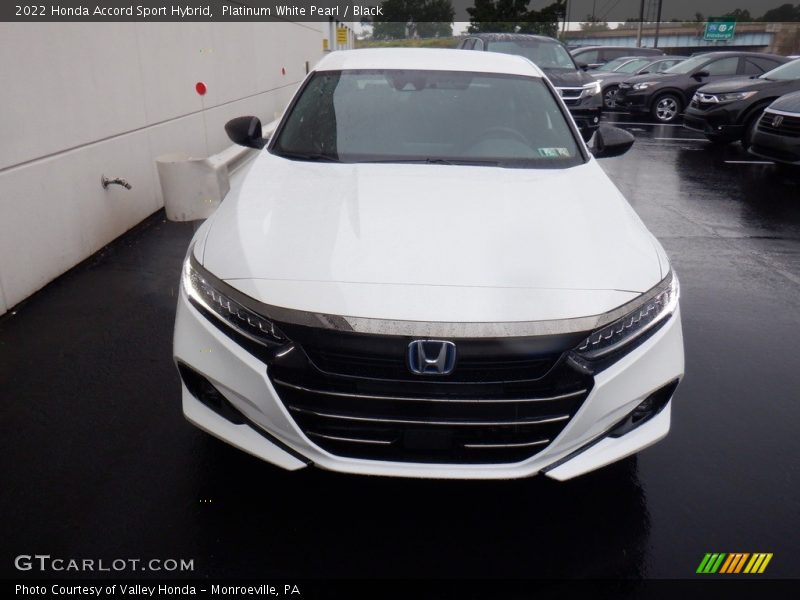 Platinum White Pearl / Black 2022 Honda Accord Sport Hybrid