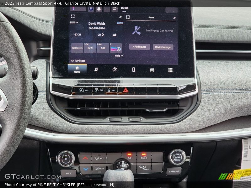 Granite Crystal Metallic / Black 2023 Jeep Compass Sport 4x4