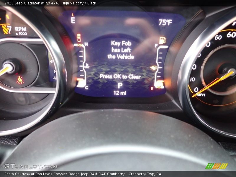 High Velocity / Black 2023 Jeep Gladiator Willys 4x4